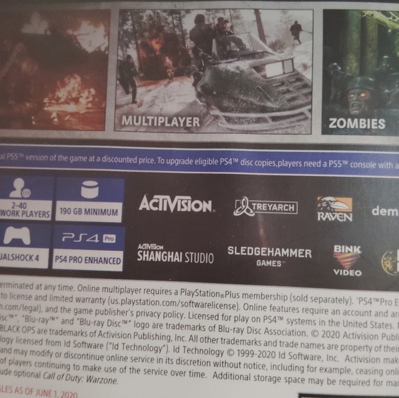 Call Of Duty Black Ops Cold War Video Game Disc PS4 - Picture 5 of 16